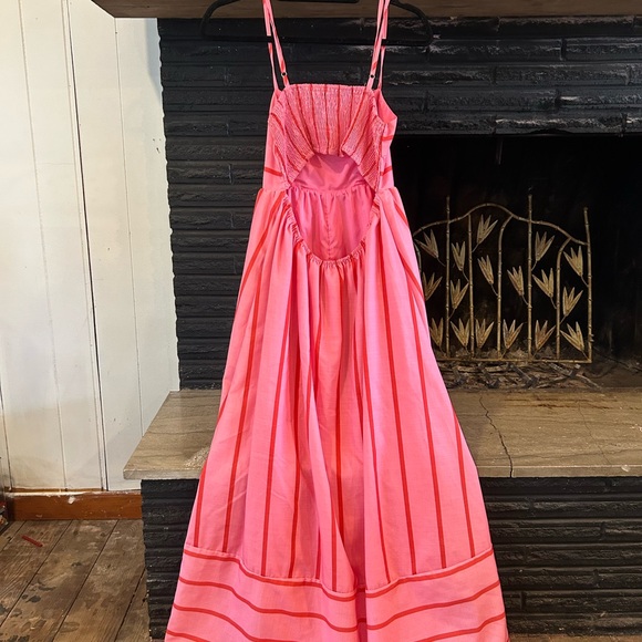 Pink Striped  Dress - Picture 2 of 2